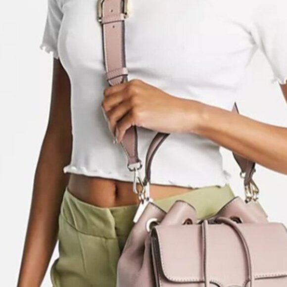 NWT MADE IN ITALY PAUL COSTELLOE LONDON LEATHER BUCKET SATCHEL - Picture 16 of 16